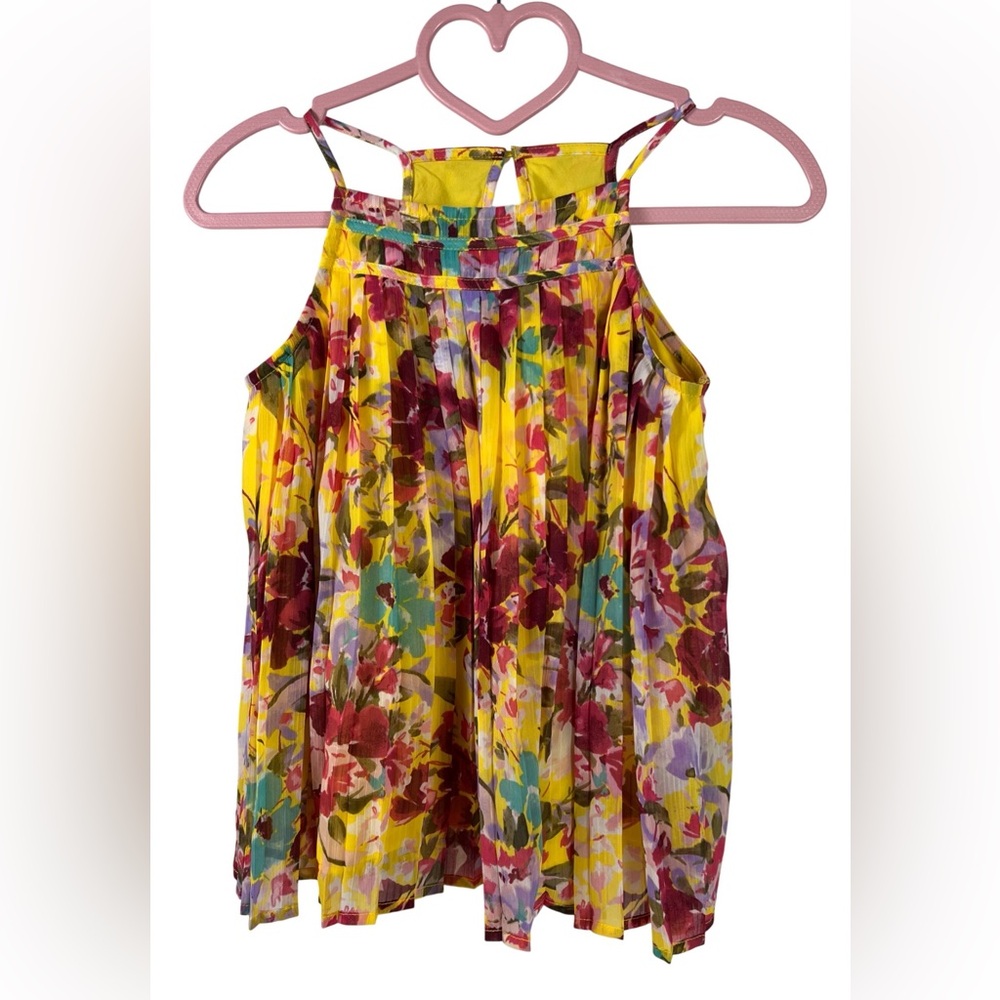 Abercrombie Kids Pleated Floral Swing Tank Tunic